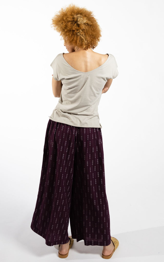 Surya Australia Cotton Lounge Pants made in Nepal - Wine