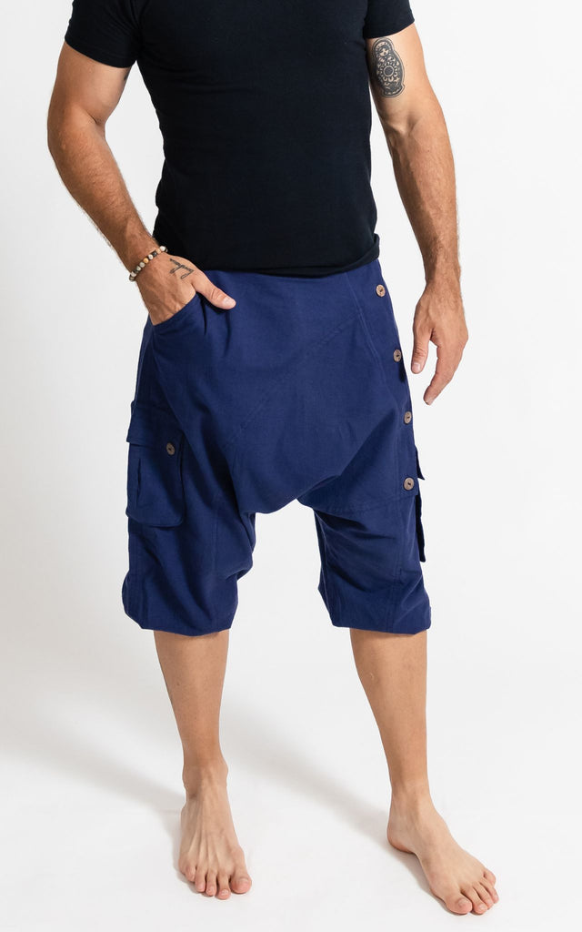 Surya Australia Ethical Cotton Drop Crotch Shorts for men made in Nepal