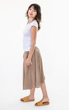 Surya Australia Ethical 'Rosa' Skirt from Nepal - Sand #colour_sand