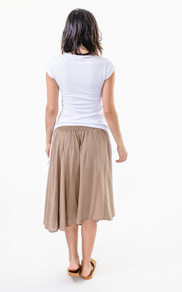 Surya Australia Ethical 'Rosa' Skirt from Nepal - Sand #colour_sand
