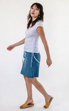Surya Australia 'Laila' Printed Skirt from Nepal - Blue #colour_blue