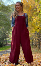 Surya Australia Ethical Cotton 'Juanita' Overalls Dungarees made in Nepal - Berry