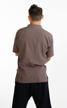 Surya Australia Ethical Cotton 'Pablo' Shirt made in Nepal - Taupe