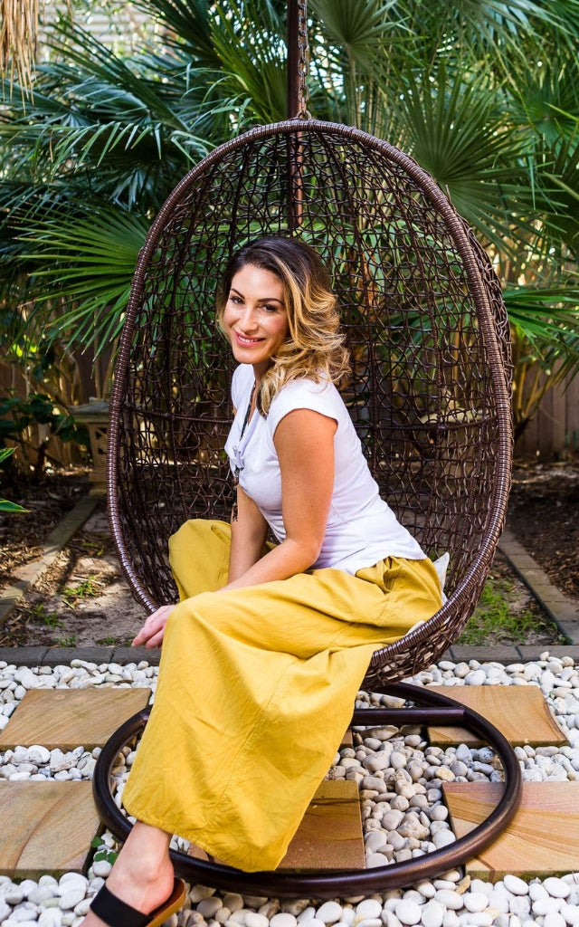 Surya Australia Ethical Cotton Palazzo Pants from Nepal - Mustard