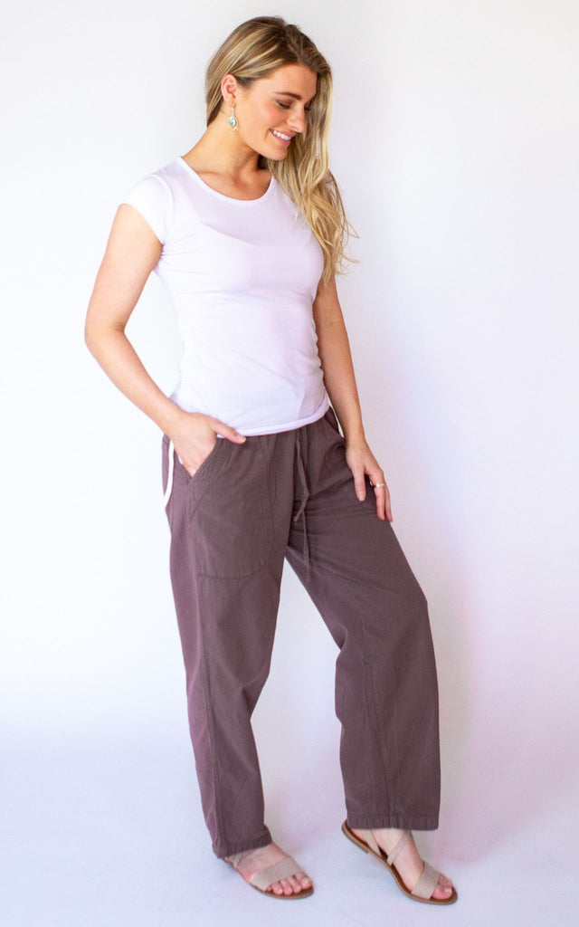 Surya Australia Cotton 'Dani' Pants - Taupe #colour_taupe
