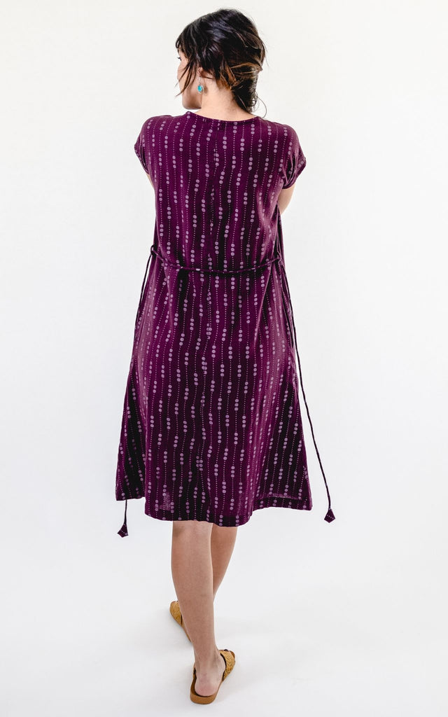 Surya Australia Ethical Cotton 'Aurora' Dress from Nepal #colour_wine