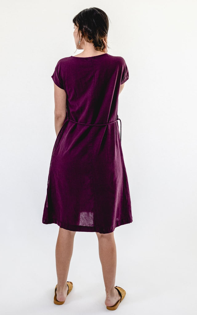 Surya Australia Ethical Cotton 'Aurora' Dress from Nepal #colour_wine