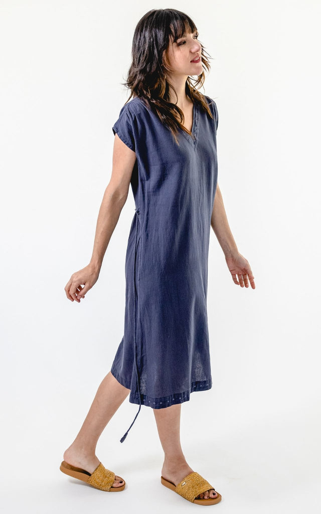 Surya Australia Ethical Cotton 'Aurora' Dress from Nepal #colour_dusty-grey