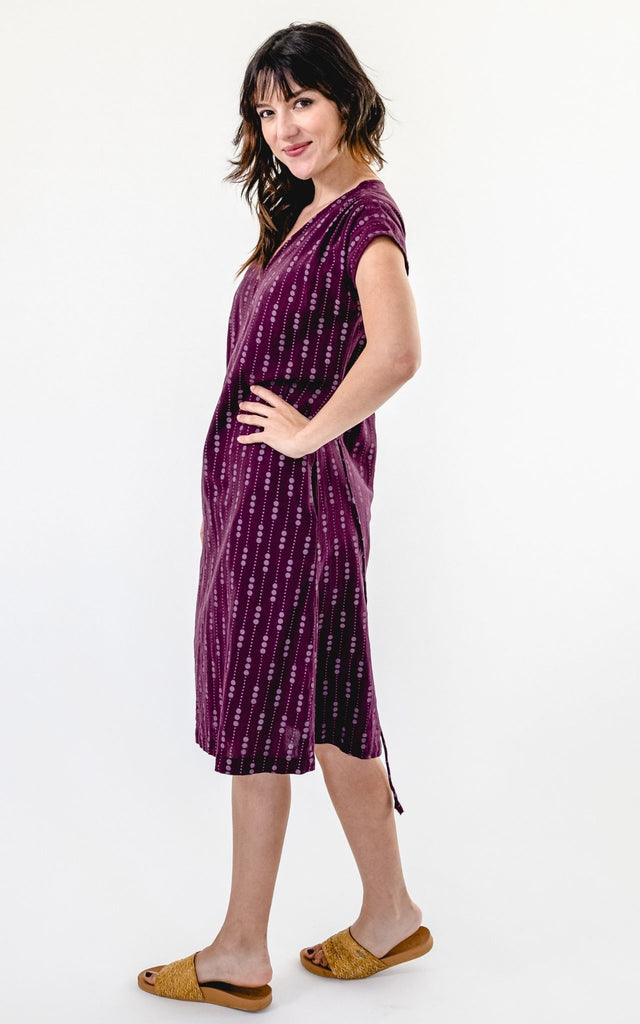 Surya Australia Ethical Cotton 'Aurora' Dress from Nepal #colour_wine