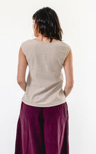 Surya Australia Cotton T-Shirt from Nepal - Oatmeal #colour_oatmeal