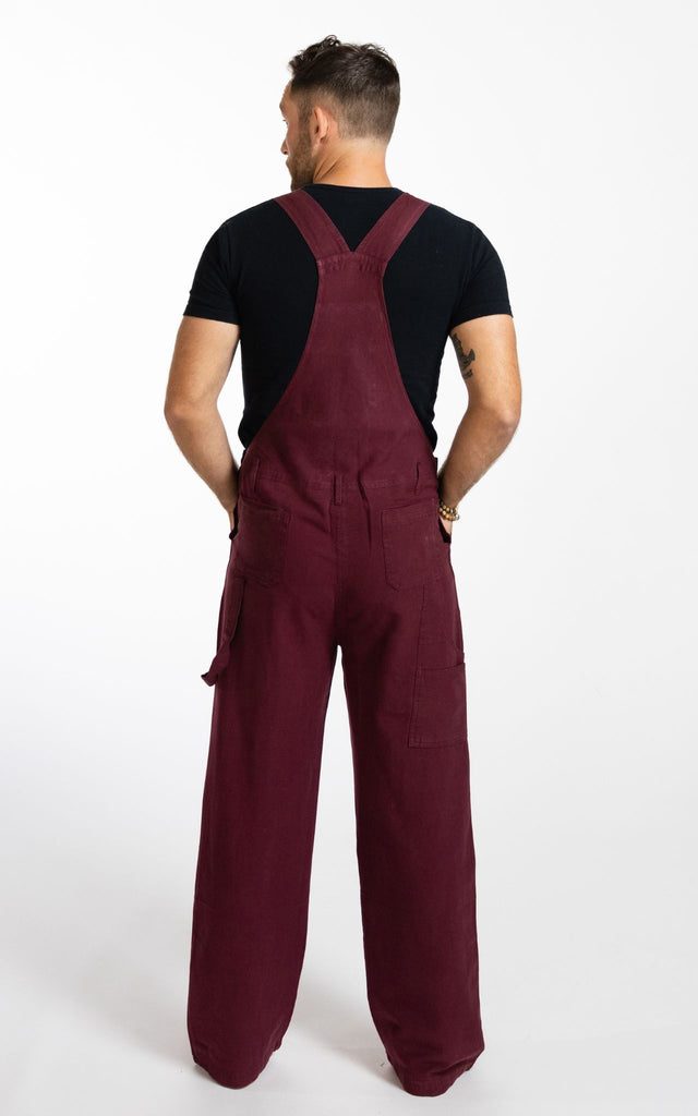 Surya Australia Cotton Overalls / Dungarees for Men - Maroon