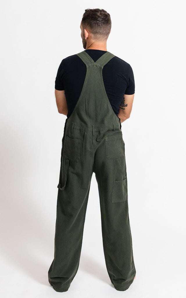 Surya Australia Cotton Overalls / Dungarees for Men - Green