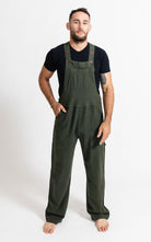 Surya Australia Cotton Overalls / Dungarees for Men - Green
