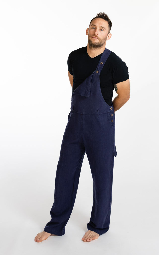 Surya Australia Cotton Overalls / Dungarees for Men - Blue