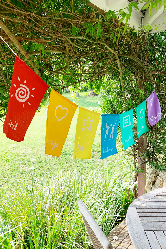 Surya Australia Ethical Cotton Diversity Pride Prayer Flags from Nepal