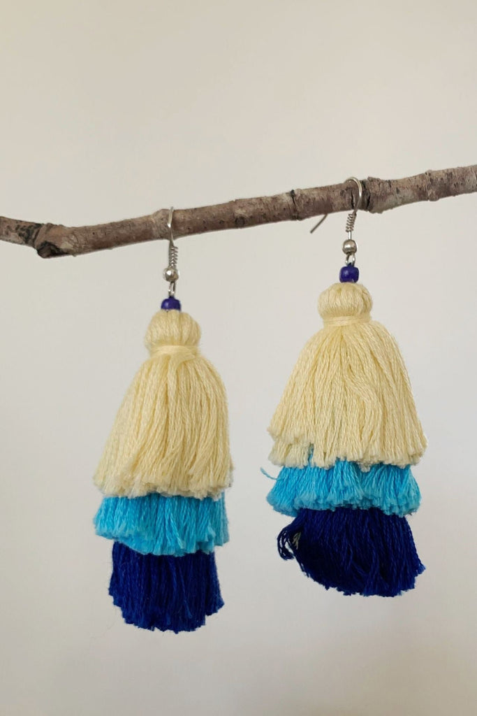 Surya Australia Cotton Flamenco Earrings - Mantra