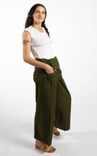 Surya Australia Cotton Thai Fisherman Pants made in Nepal - Green