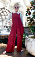Surya Australia Ethical Cotton 'Juanita' Overalls Dungarees made in Nepal - Berry