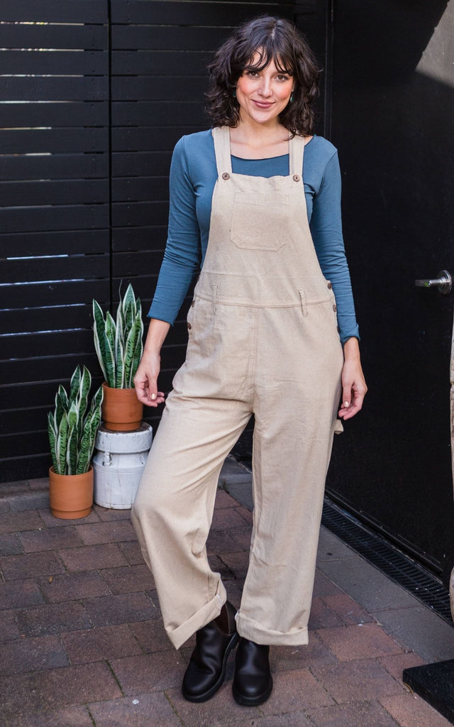 Surya Australia Straight Leg Overalls (Dungarees) - Natural