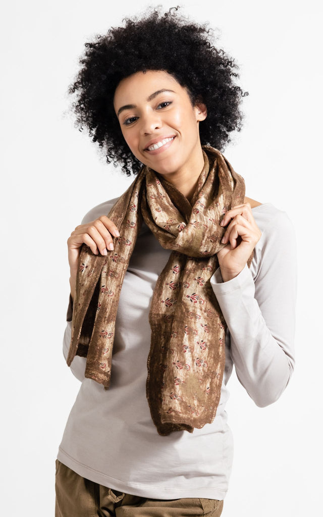 Surya Australia Ethical Felt and SIlk Scarf made in Nepal
