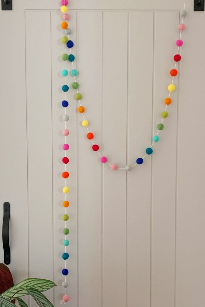 Surya Australia Fairtrade Felt Ball Garland from Nepal