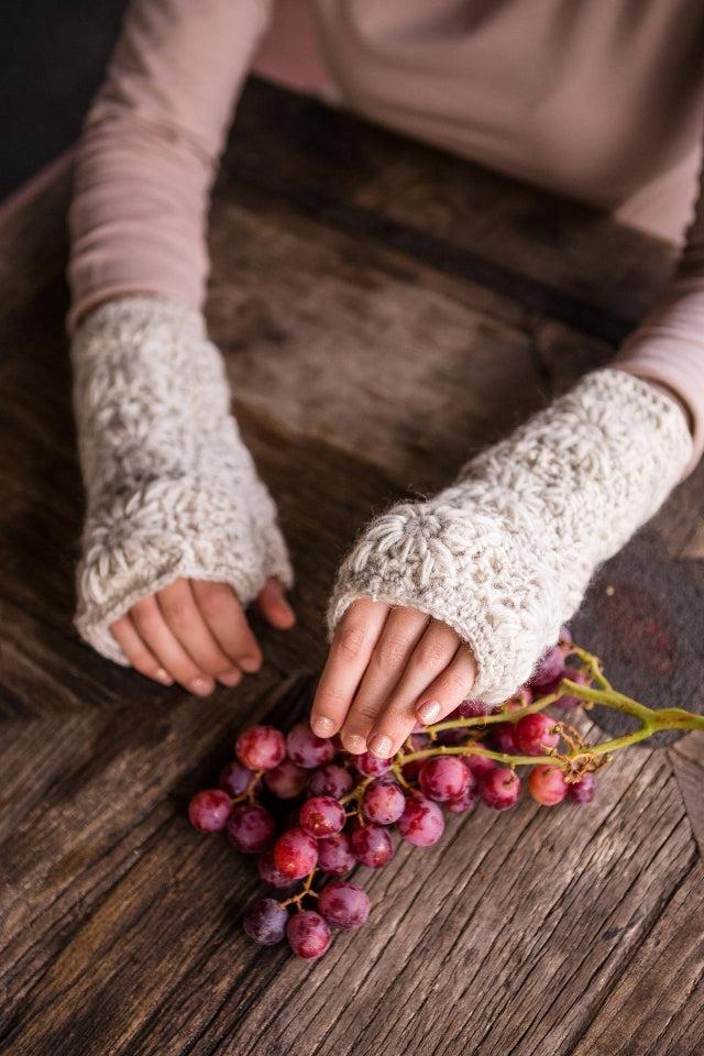Surya Australia Wool Arm Warmers made in Nepal
