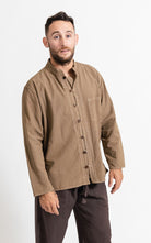 Surya Australia Cotton 'Diego' shirt from Nepal - Sand