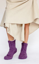 Surya Australia Ethical Wool Socks made in Nepal - Purple