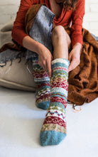 Surya Australia Wool Socks handmade in Nepal - Blue