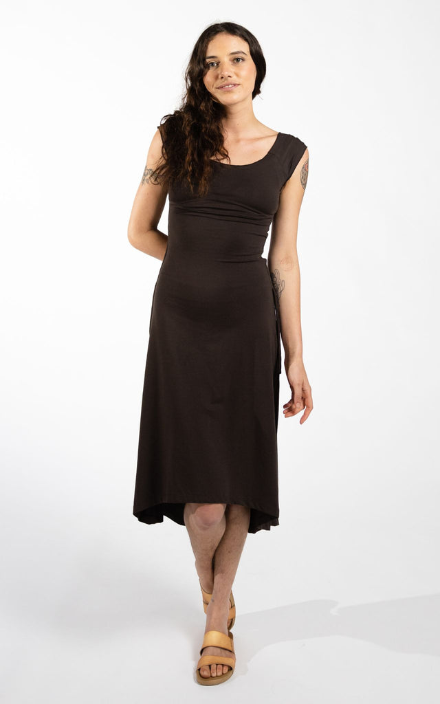 Surya Australia Organic Cotton 'Priya' Dress - Chocolate