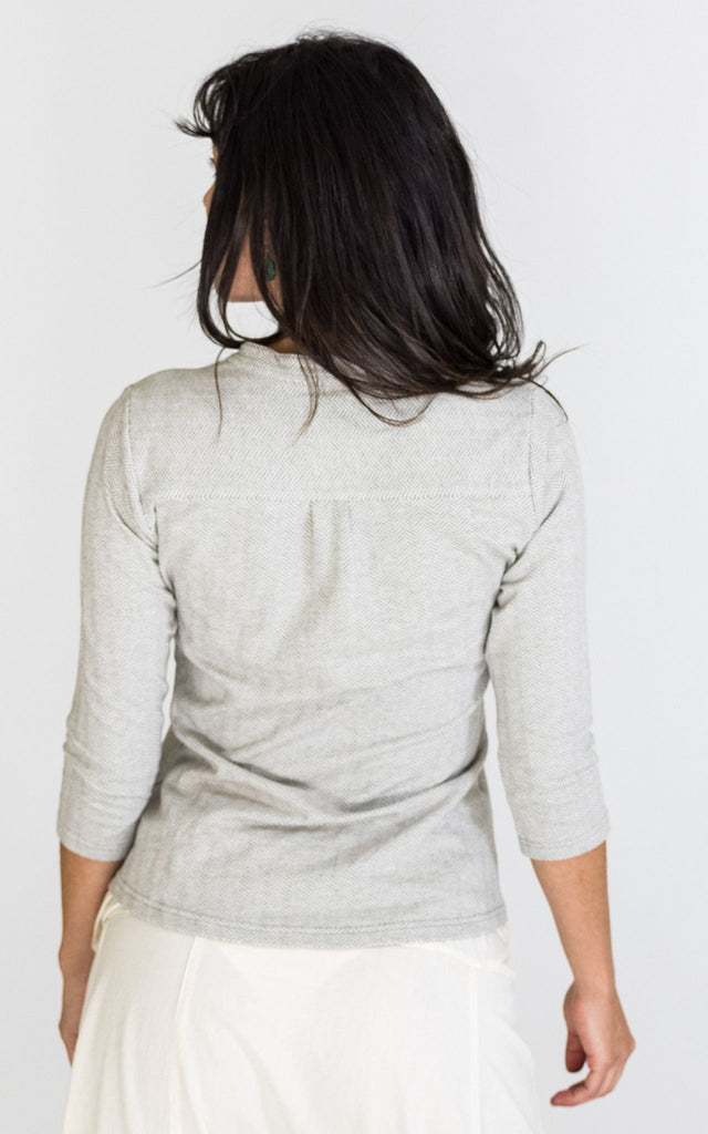 Surya Australia Clementine Organic Cotton 'Clementine' Top made in Nepal - Oatmeal