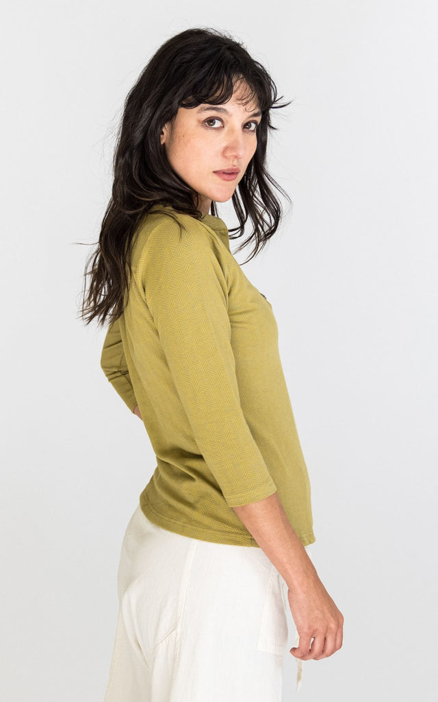 Surya Australia Clementine Organic Cotton 'Clementine' Top made in Nepal - Mustard