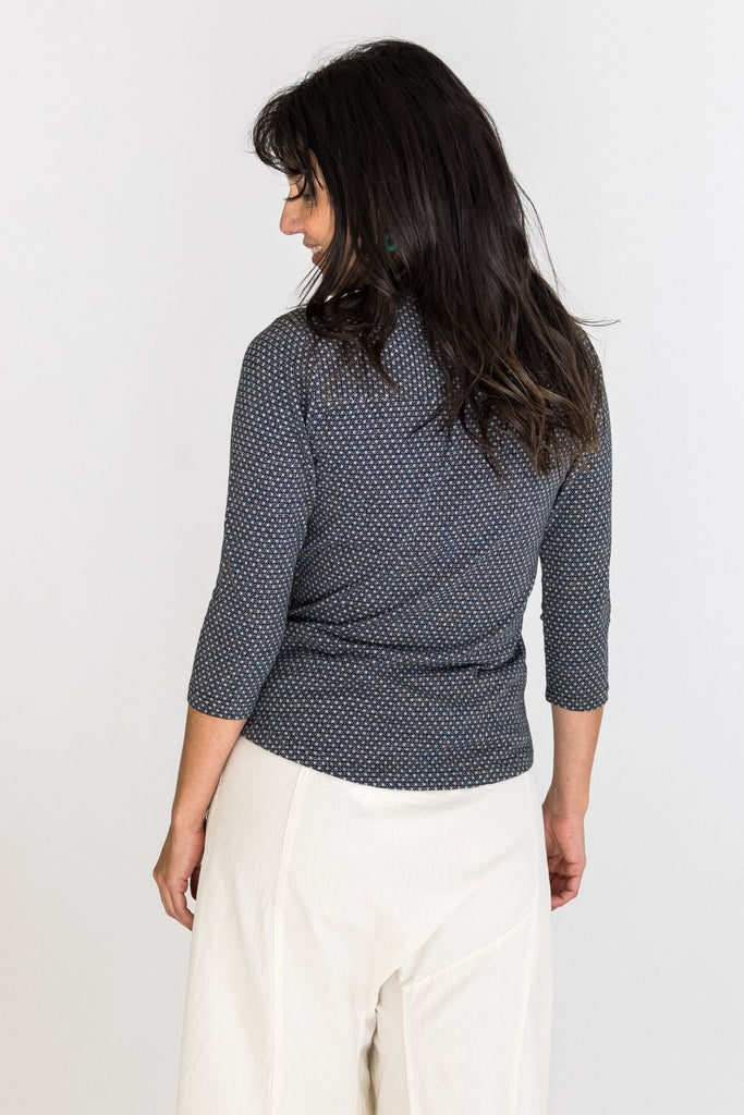 Surya Australia Clementine Organic Cotton 'Clementine' Top made in Nepal - Charcoal