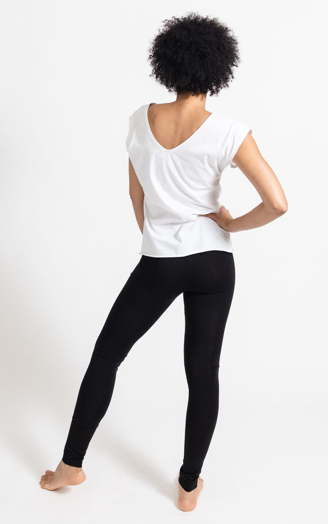 Surya Australia Organic Cotton 'Nidra' Leggings made in Nepal - Black
