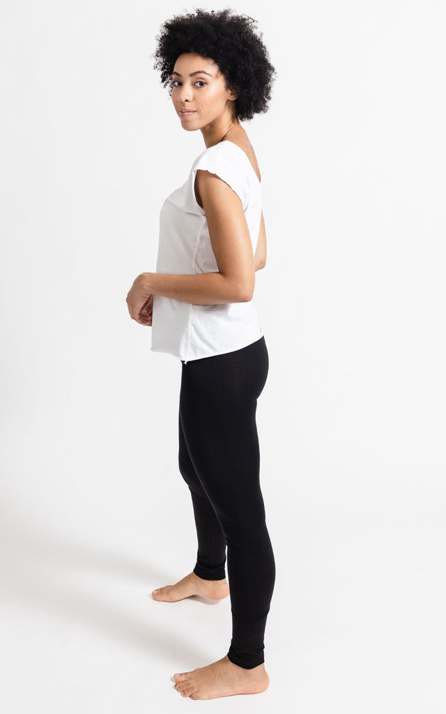 Surya Australia Organic Cotton 'Nidra' Leggings made in Nepal - Black