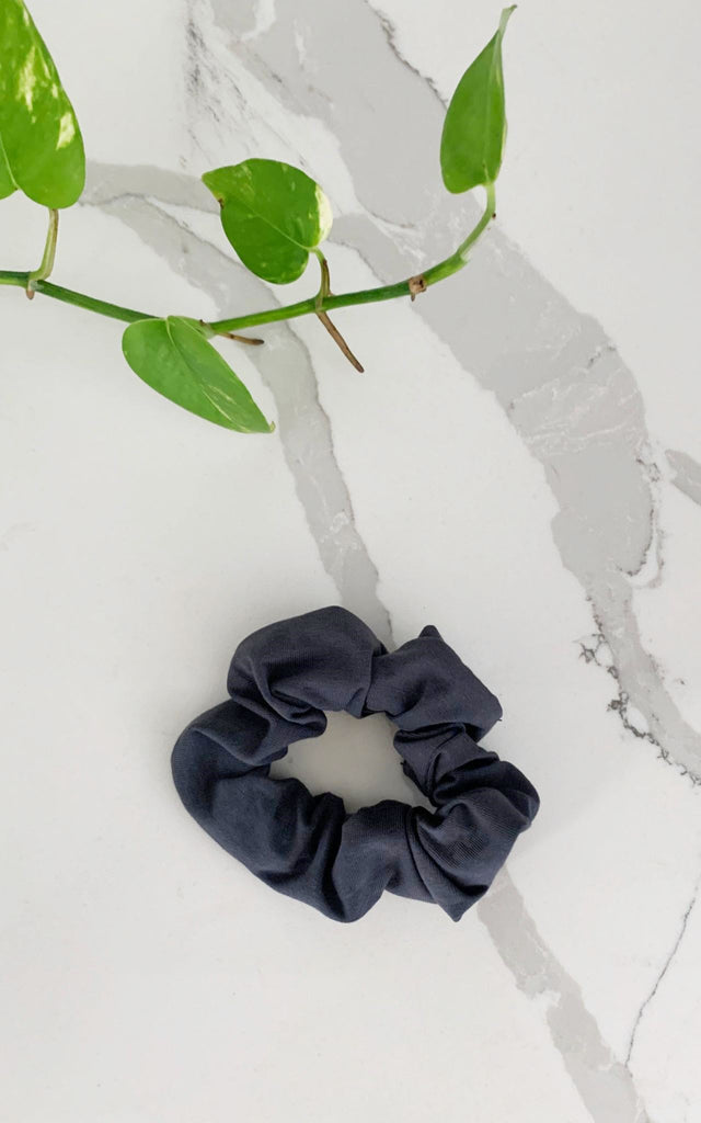 Surya Australia Ethical Organic Cotton Scrunchies Deadstock Fabric - Steel Grey