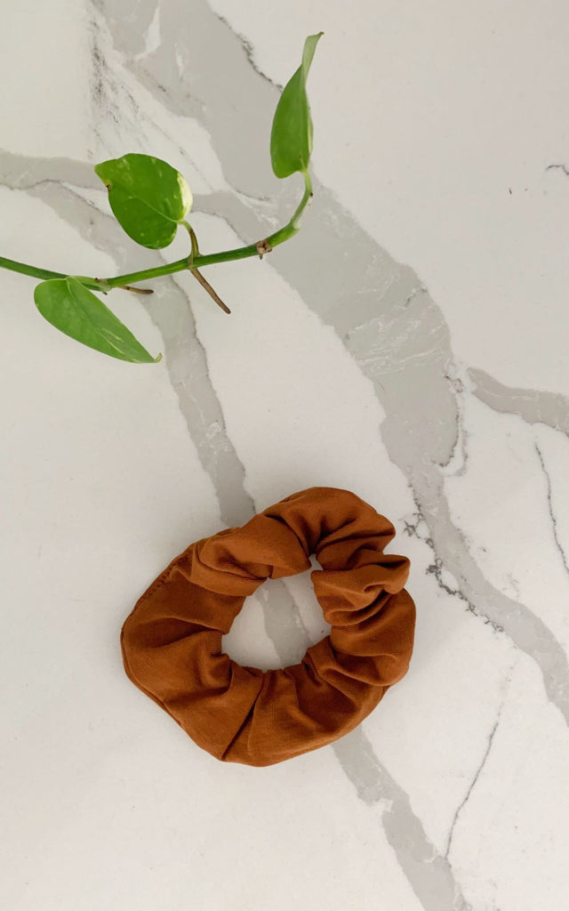 Surya Australia Ethical Organic Cotton Scrunchies Deadstock Fabric - Curry