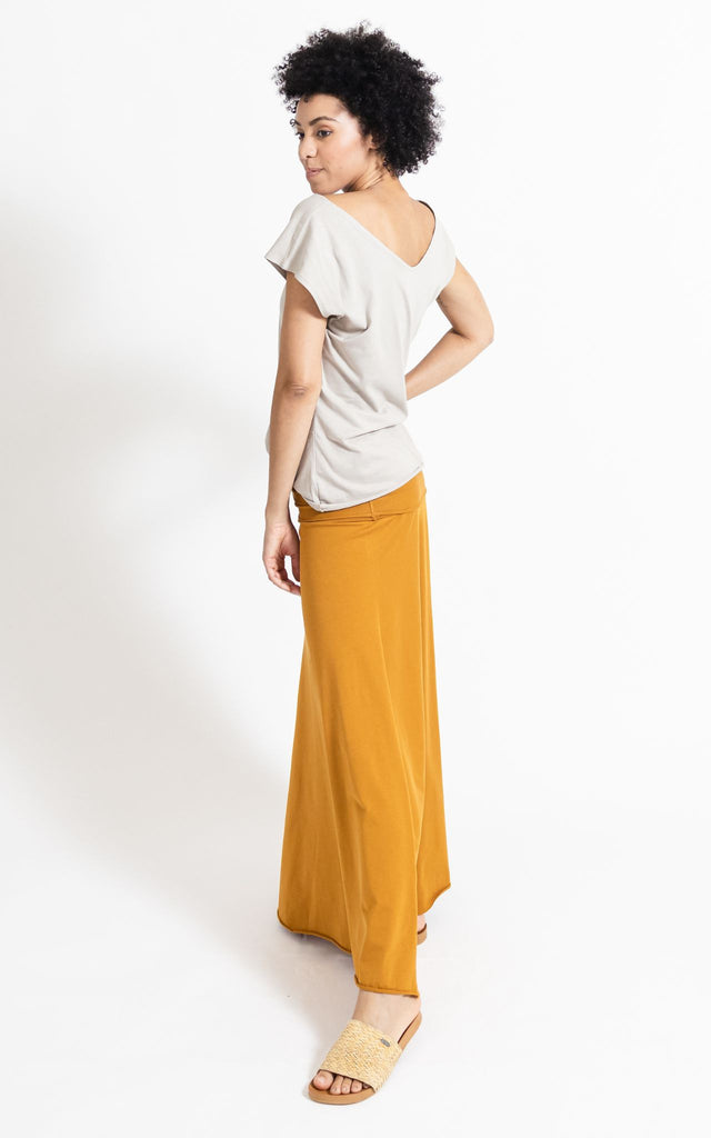 Surya Australia Ethical Organic Cotton Skirt made in Nepal - Tumeric