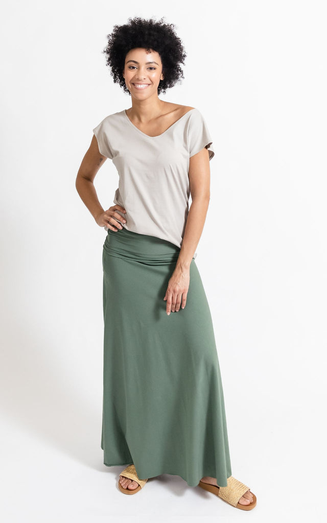 Surya Australia Ethical Organic Cotton Skirt made in Nepal - Ocean