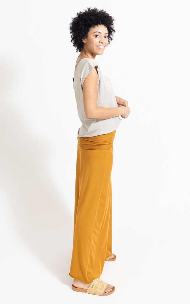 Surya Australia Ethical Organic Cotton Skirt made in Nepal - Tumeric