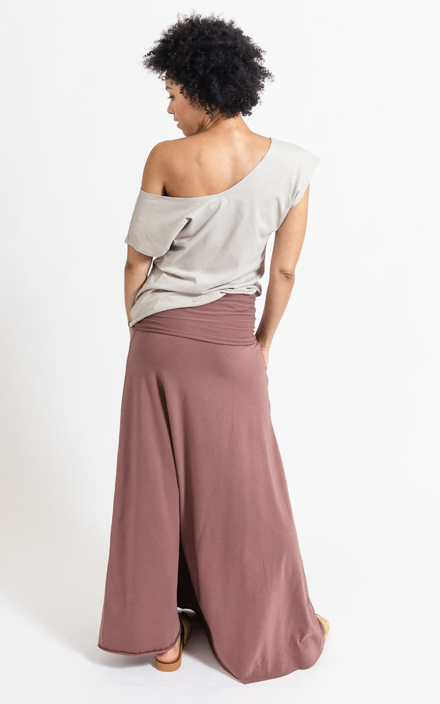 Surya Australia Ethical Organic Cotton Skirt made in Nepal - Dusty Mauve