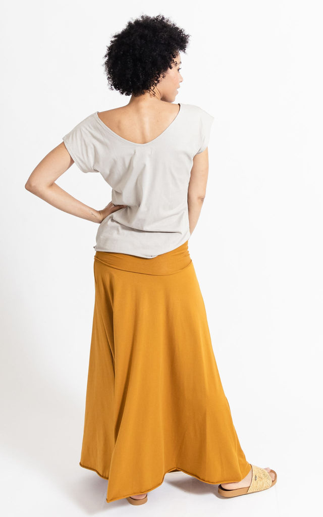 Surya Australia Ethical Organic Cotton Skirt made in Nepal - Tumeric