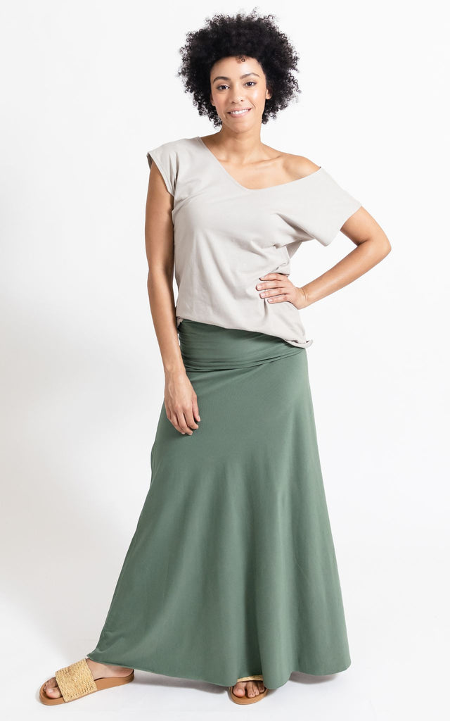 Surya Australia Ethical Organic Cotton Skirt made in Nepal - Ocean