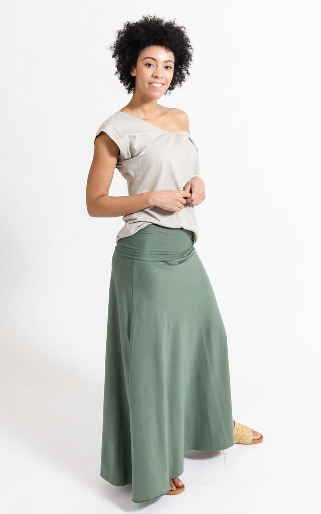 Surya Australia Ethical Organic Cotton Skirt made in Nepal - Ocean