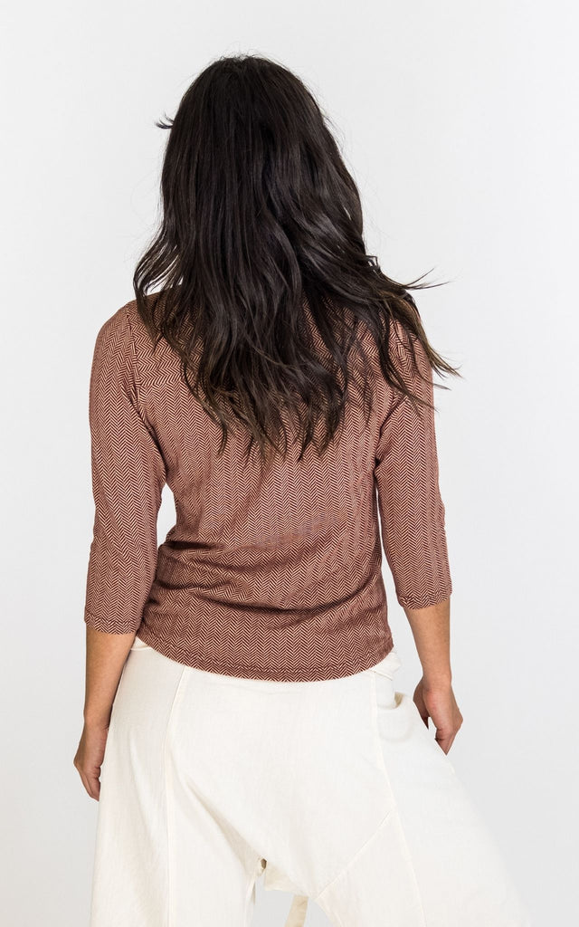 Surya Australia Clementine Organic Cotton 'Clementine' Top made in Nepal - Maroon