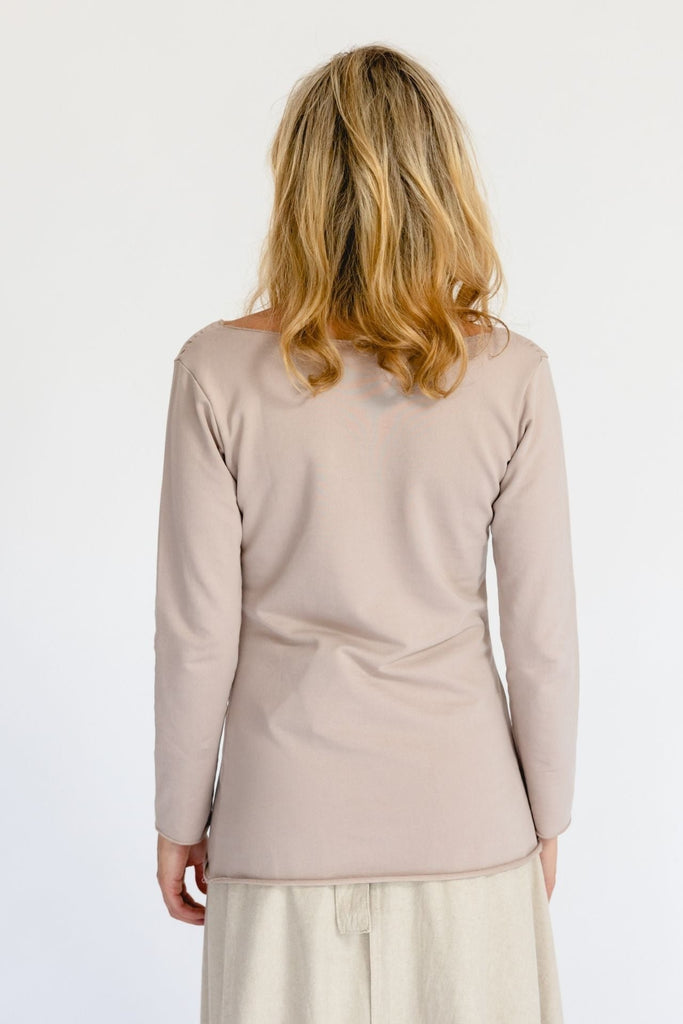 Surya Australia Ethical Organic Cotton 'Isiola' Top made in Nepal - Oyster