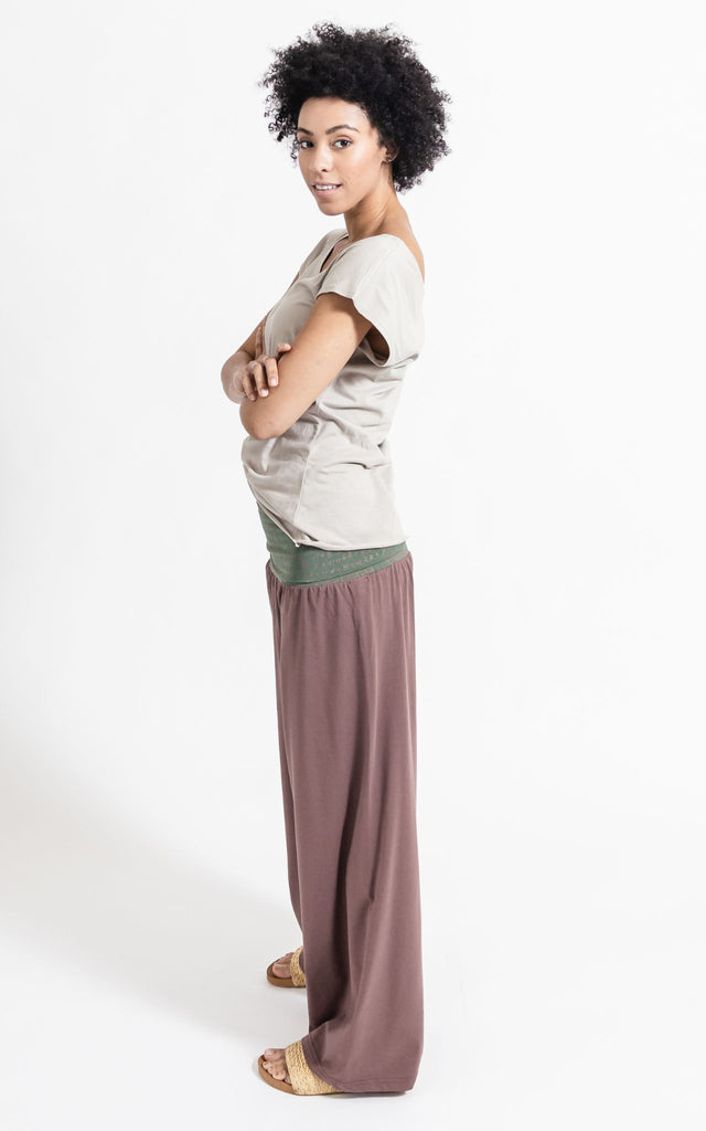 Surya Australia Organic Cotton 'Mantra' Pants made in Nepal - Dusty Mauve
