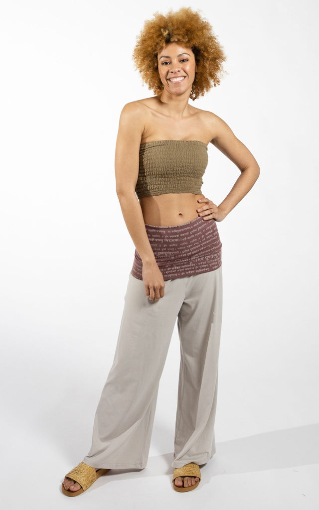 Surya Australia Organic Cotton 'Mantra' Pants made in Nepal - Oatmeal