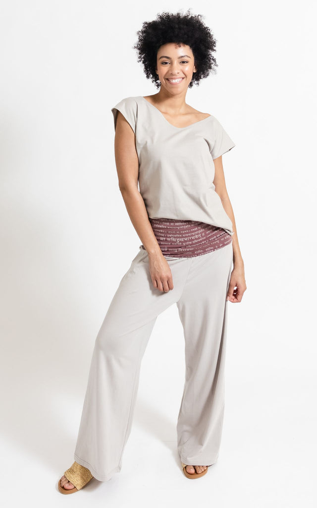 Surya Australia Organic Cotton 'Mantra' Pants made in Nepal - Oatmeal