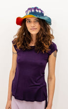 Surya Rainbow  Australia Hemp Hat from Nepal - Rainbow